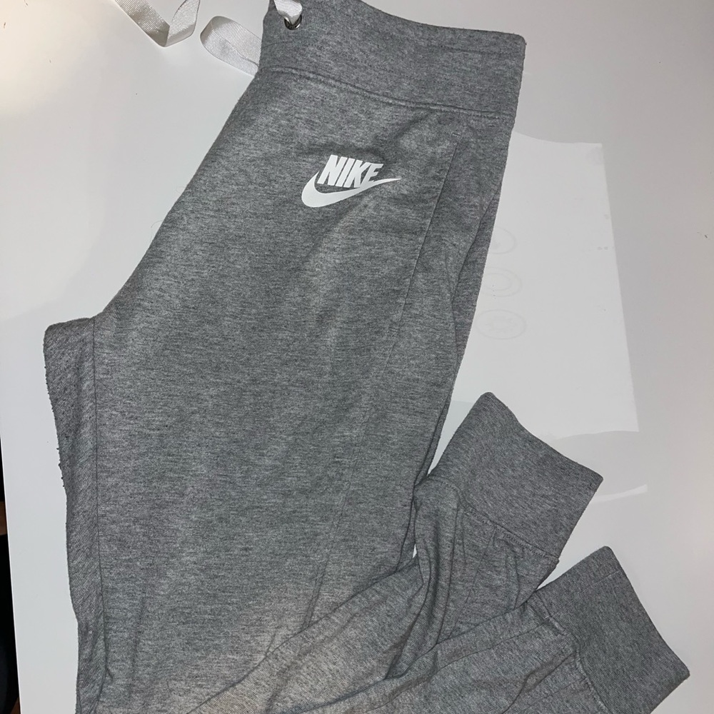 Grey Nike sweatpants